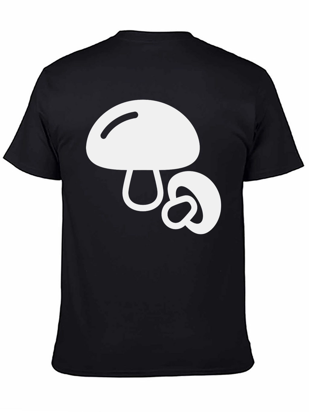 Mushroom Graphic Tee - Fun Black T-Shirt