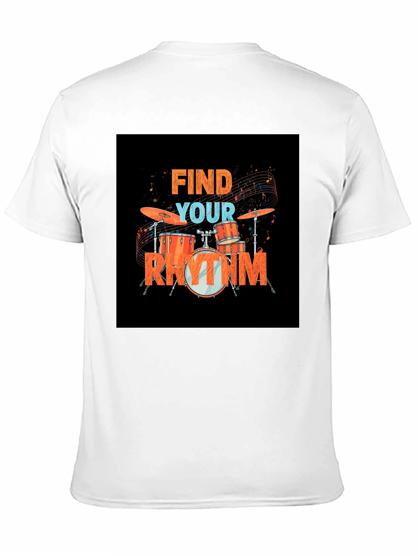 Find Your Rhythm Drum Set Graphic Tee