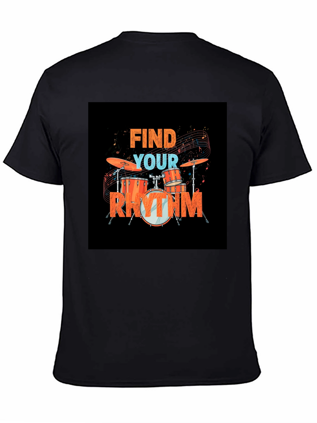 Find Your Rhythm Drum Set Graphic Tee