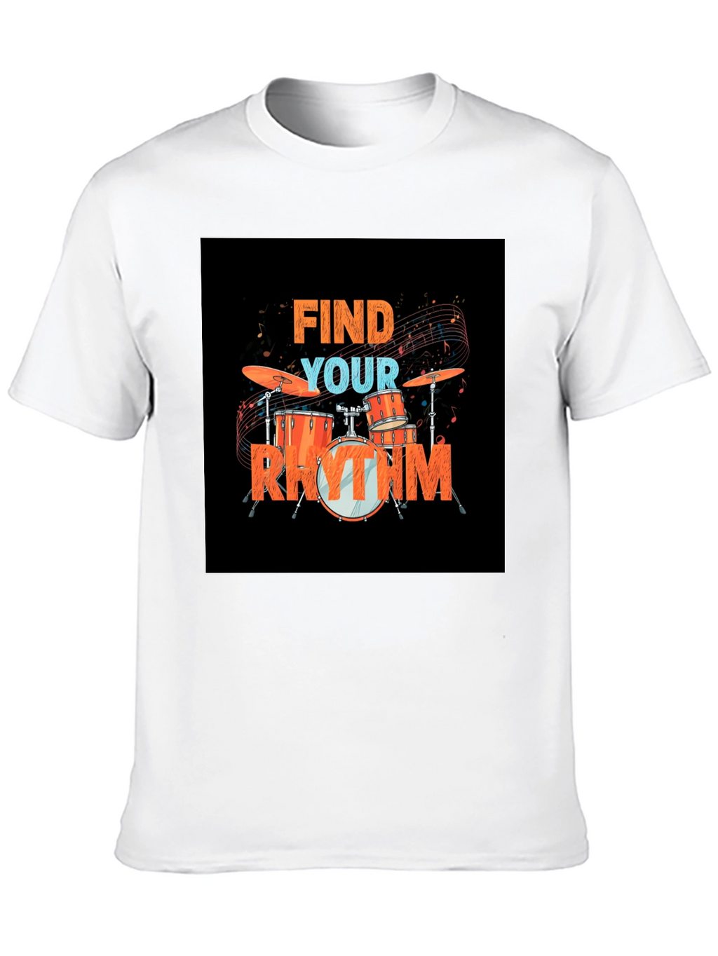 Find Your Rhythm Drum Set Graphic Tee