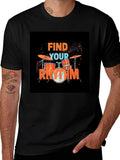 Find Your Rhythm Drum Set Graphic Tee