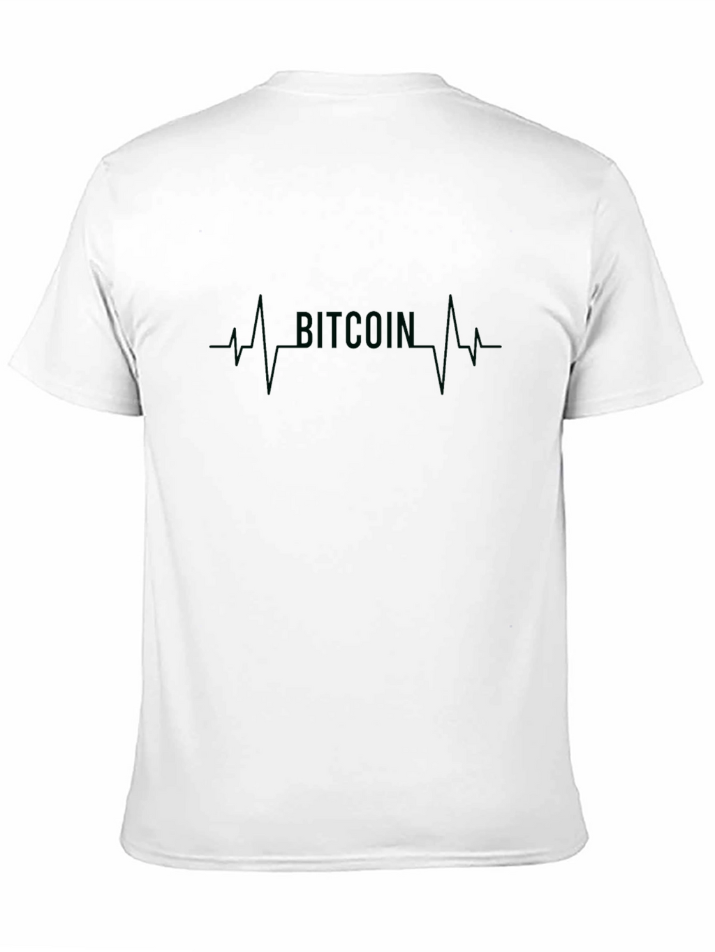 Bitcoin Heartbeat Black T-Shirt