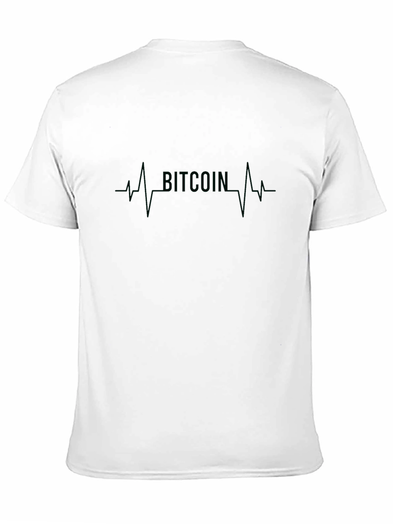 Bitcoin Heartbeat Black T-Shirt