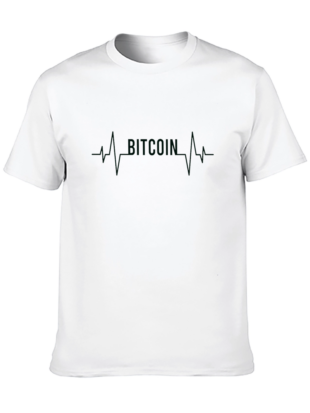 Bitcoin Heartbeat Black T-Shirt