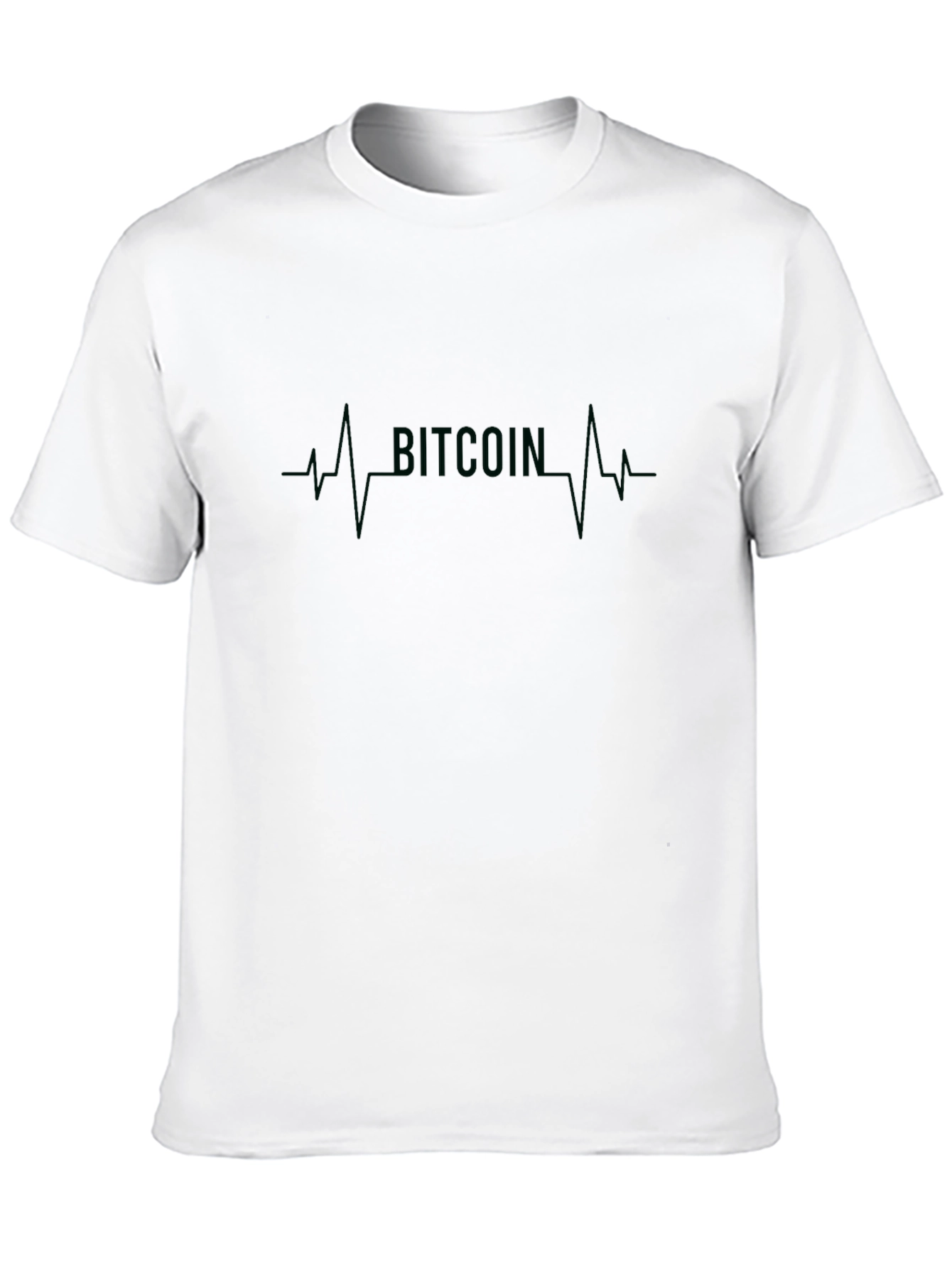 Bitcoin Heartbeat Black T-Shirt