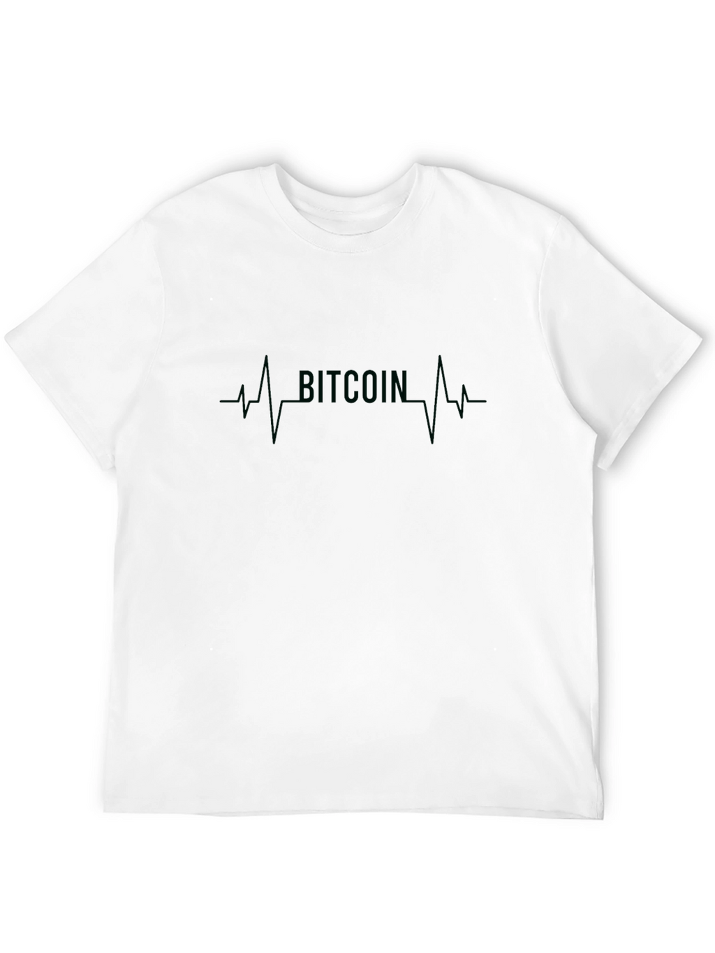 Bitcoin Heartbeat Black T-Shirt
