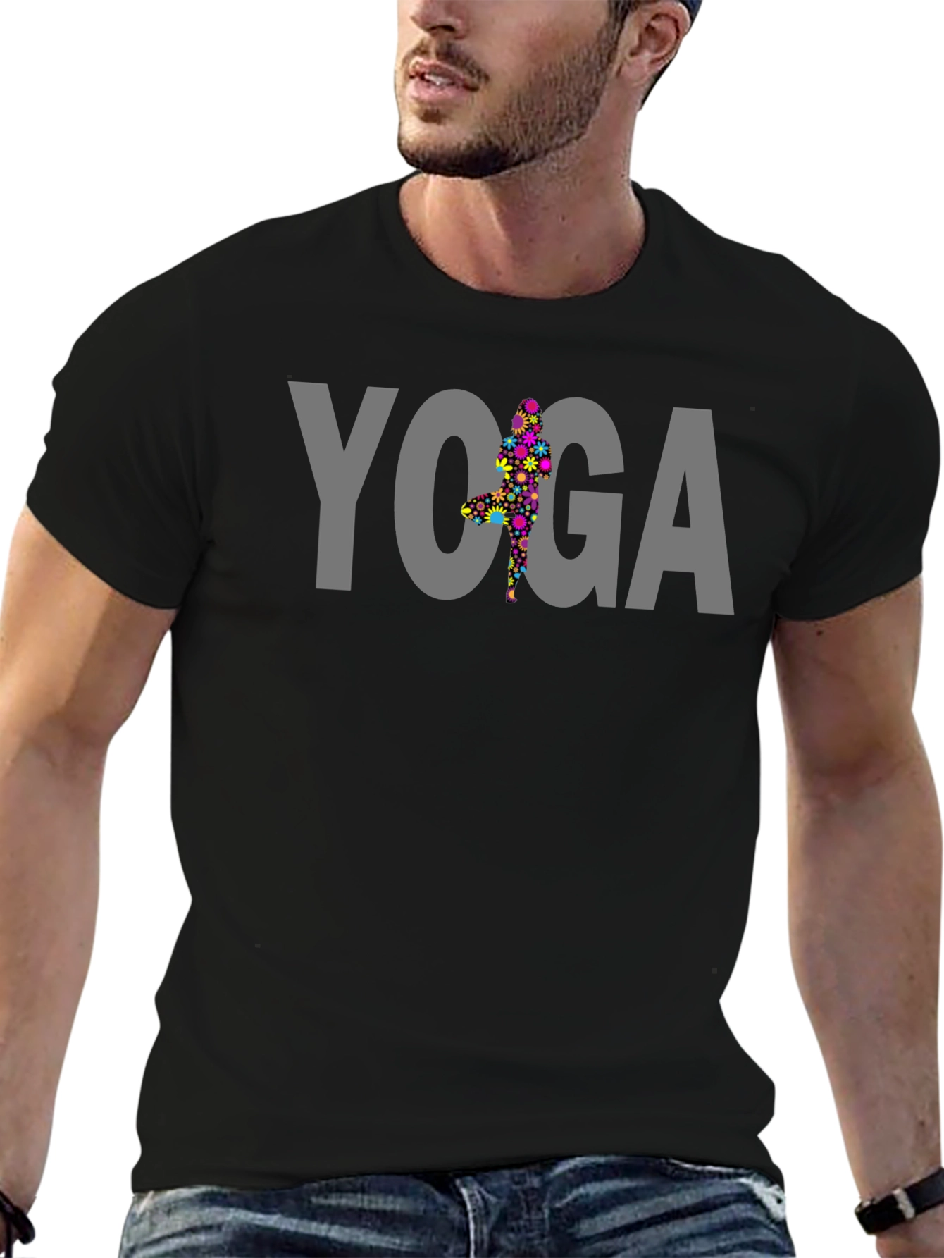 Yoga Pose Graphic T-Shirt - Mens
