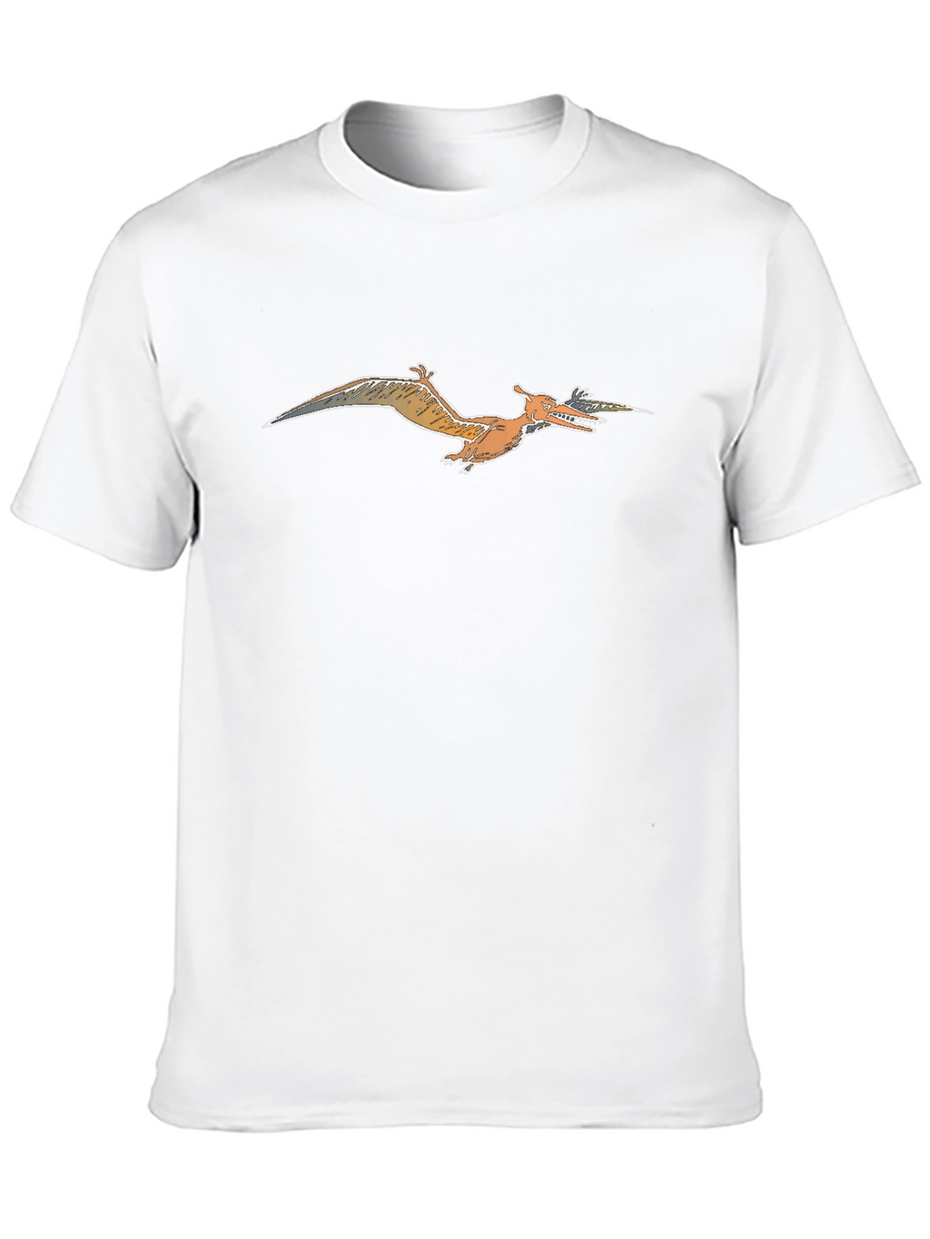 Pterodactyl Graphic Tee - Black Cotton T-Shirt