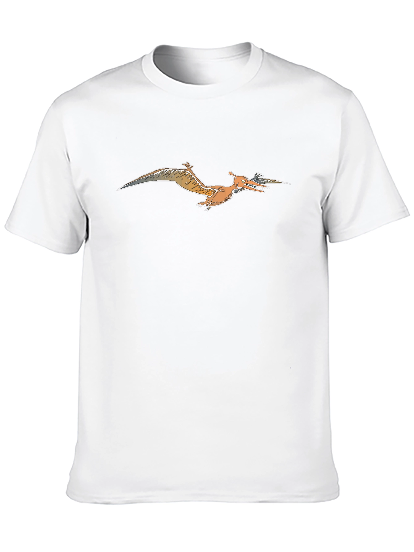 Pterodactyl Graphic Tee - Black Cotton T-Shirt