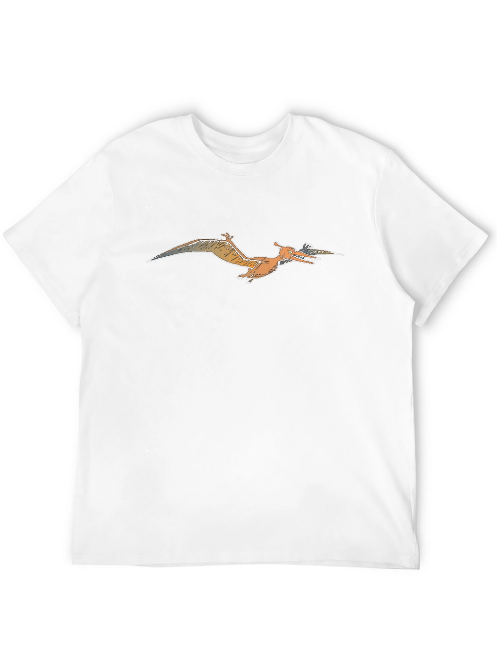 Pterodactyl Graphic Tee - Black Cotton T-Shirt