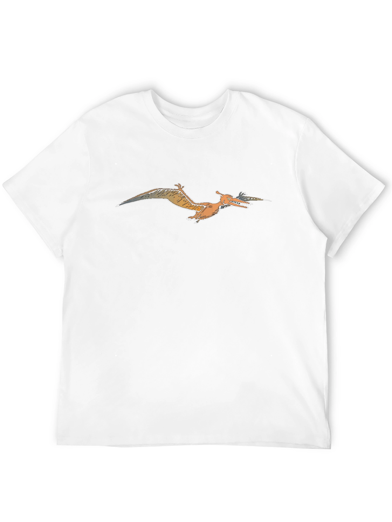 Pterodactyl Graphic Tee - Black Cotton T-Shirt
