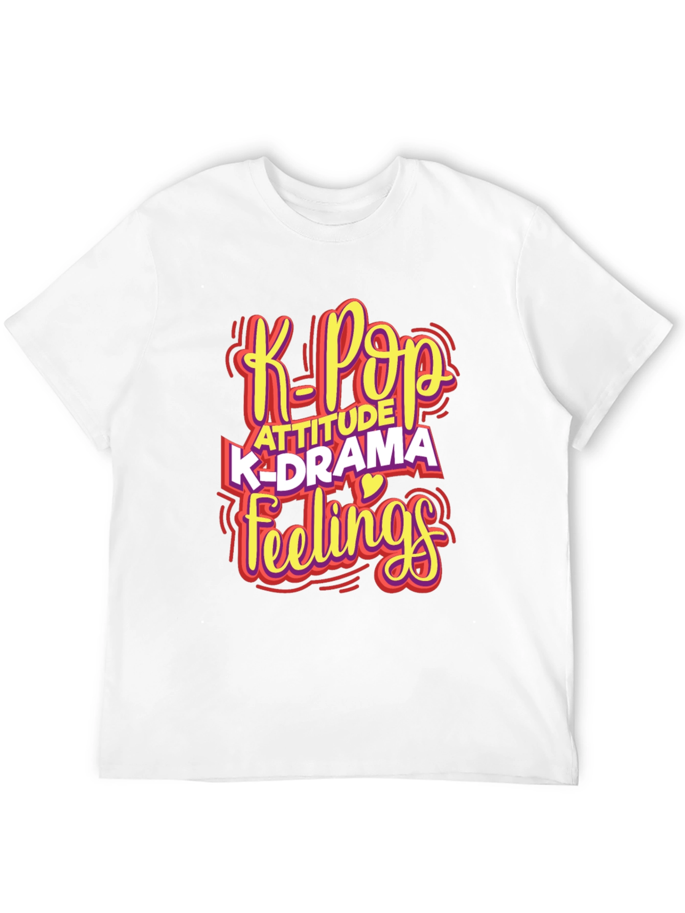 K-Pop Attitude Graphic T-Shirt