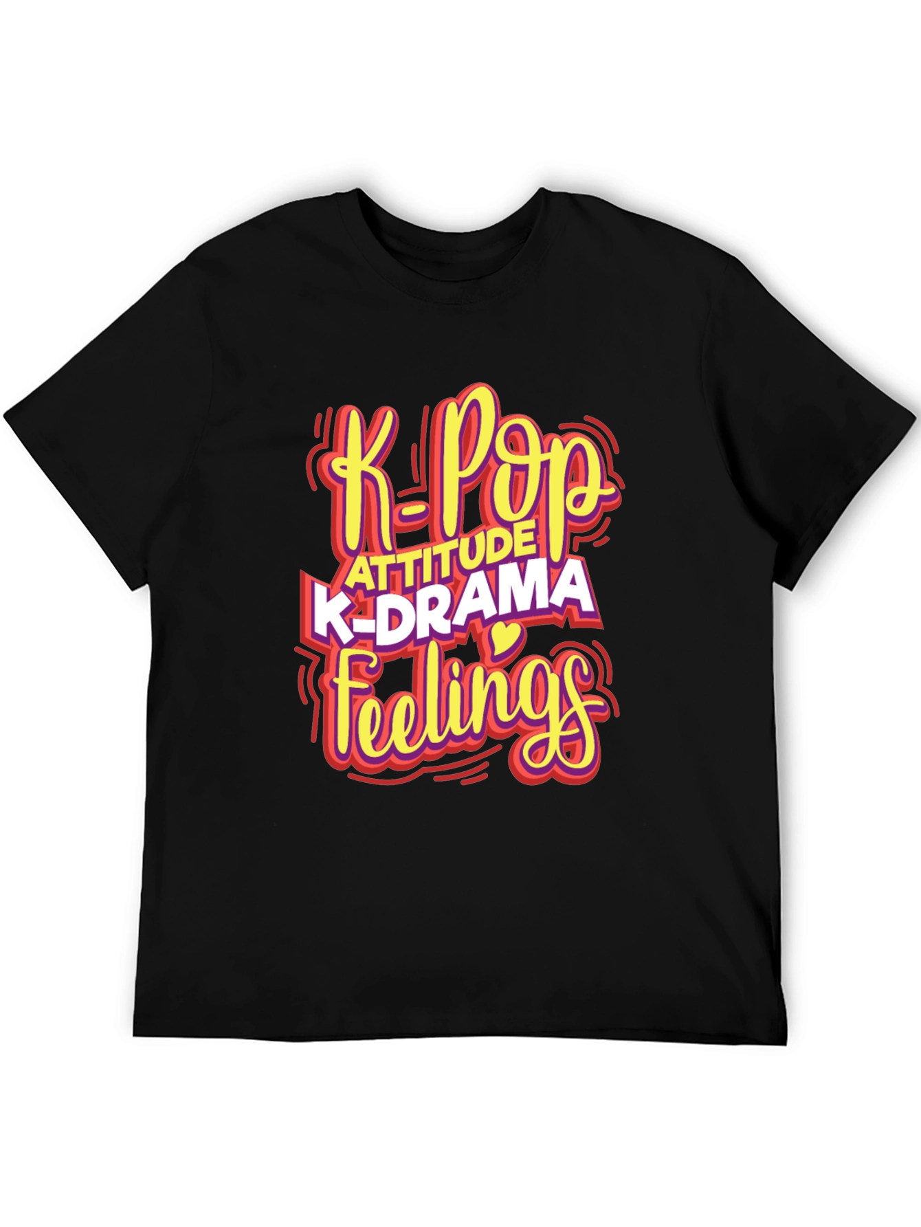 K-Pop Attitude Graphic T-Shirt