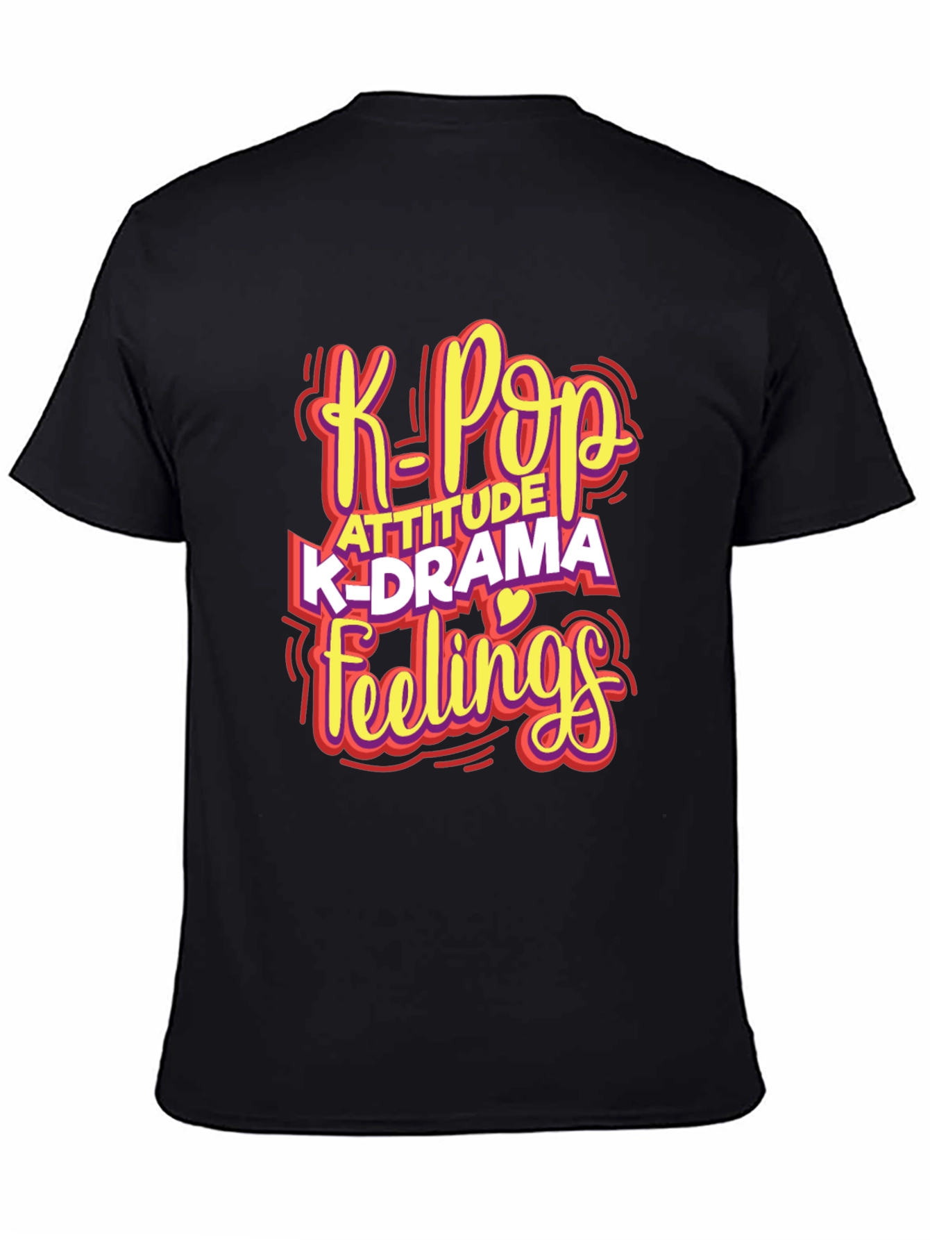 K-Pop Attitude Graphic T-Shirt