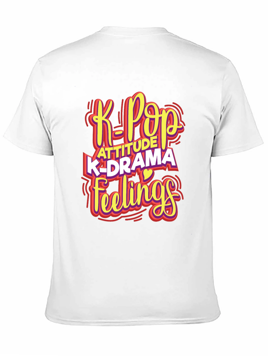 K-Pop Attitude Graphic T-Shirt