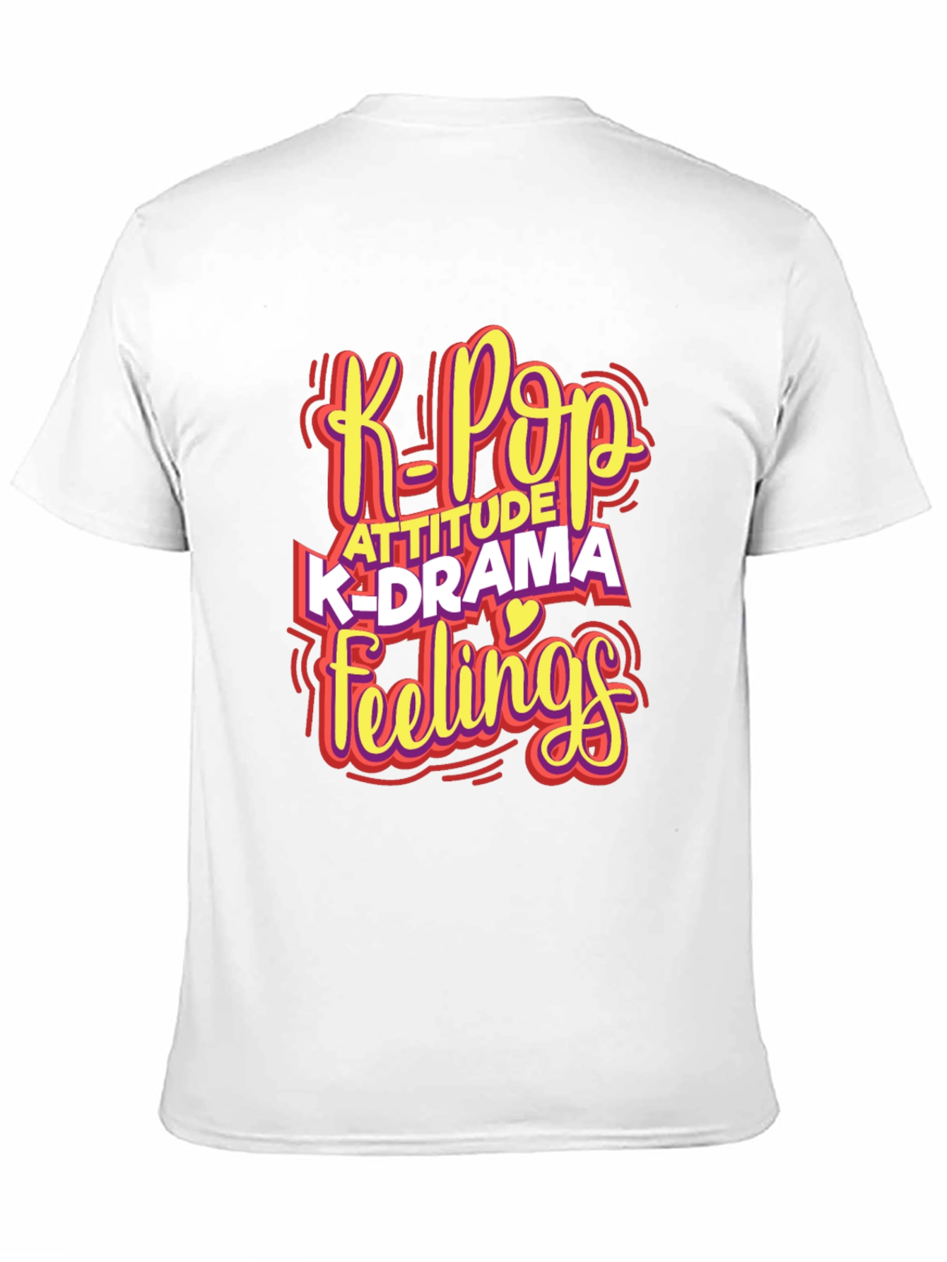 K-Pop Attitude Graphic T-Shirt