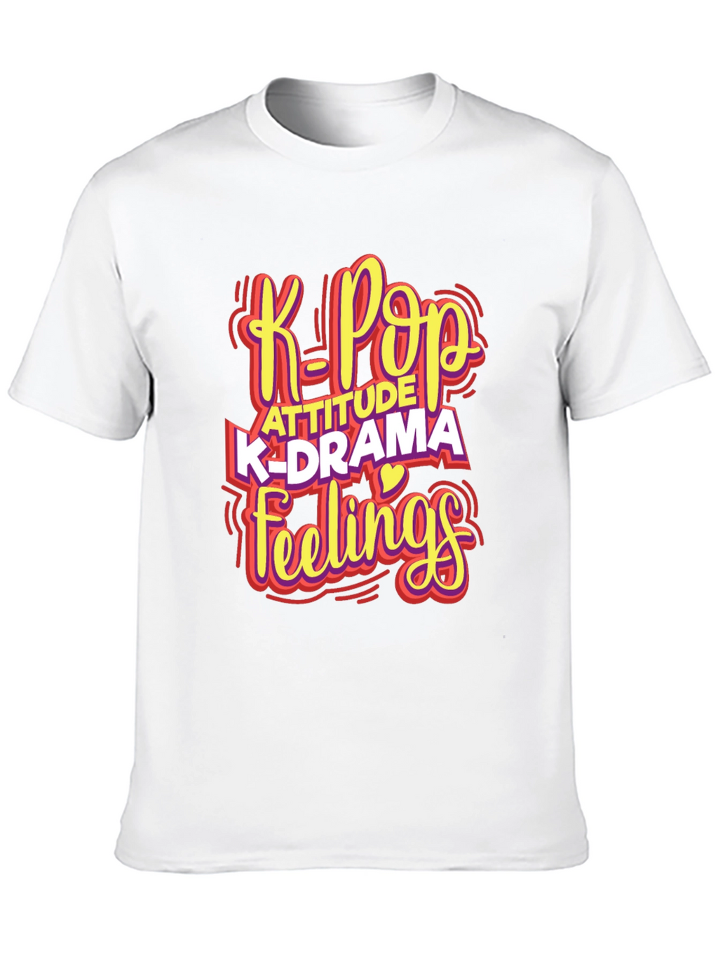 K-Pop Attitude Graphic T-Shirt