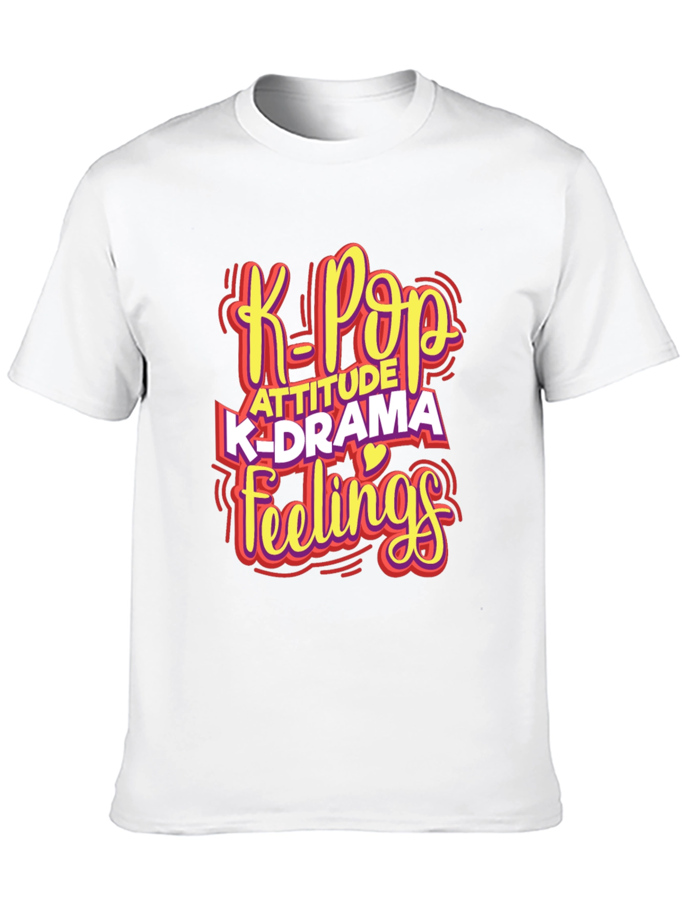 K-Pop Attitude Graphic T-Shirt