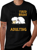 Funny You Is Tired Adulting Sheep T-Shirt