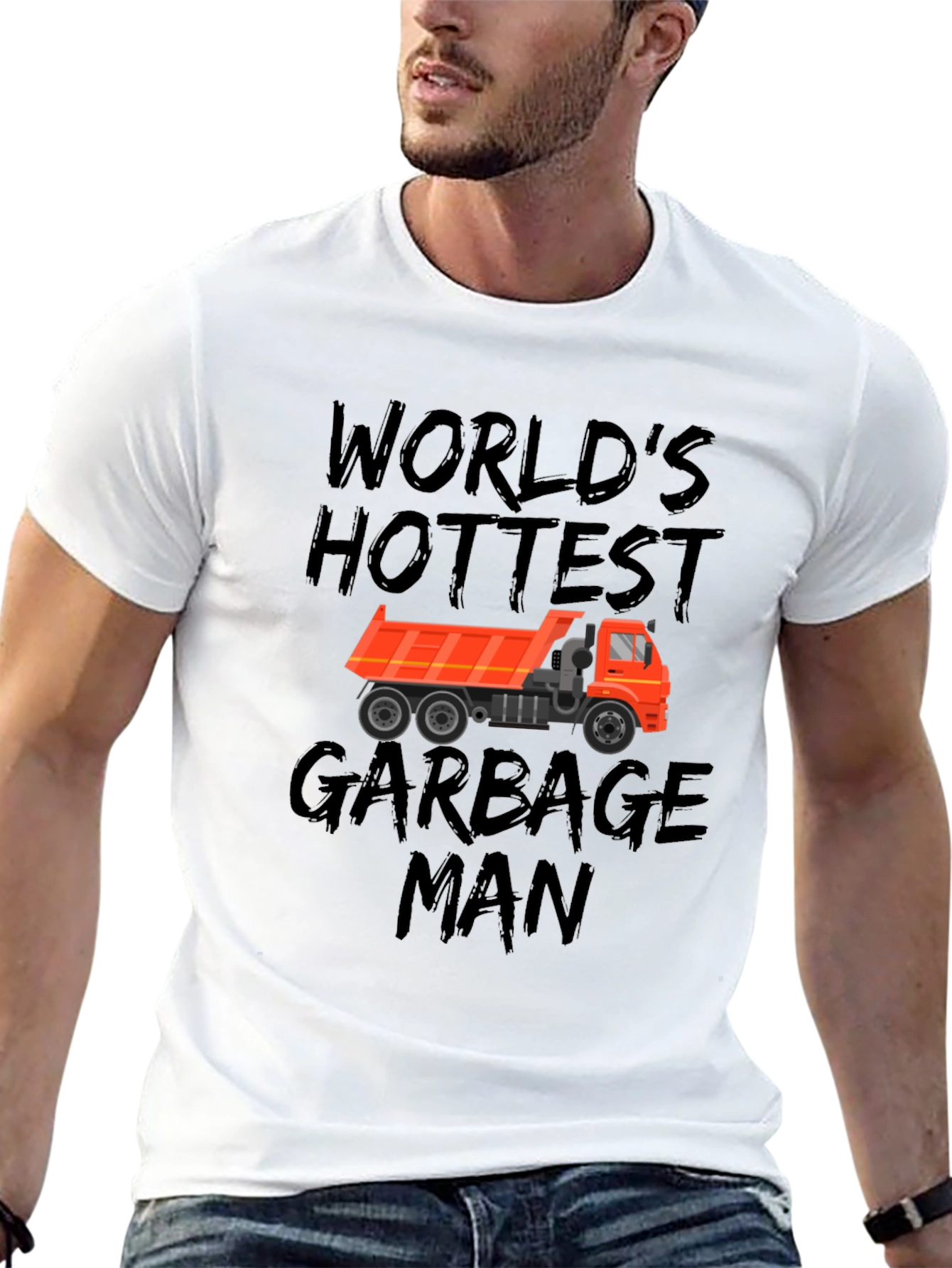 Worlds Hottest Garbage Man Black T-Shirt
