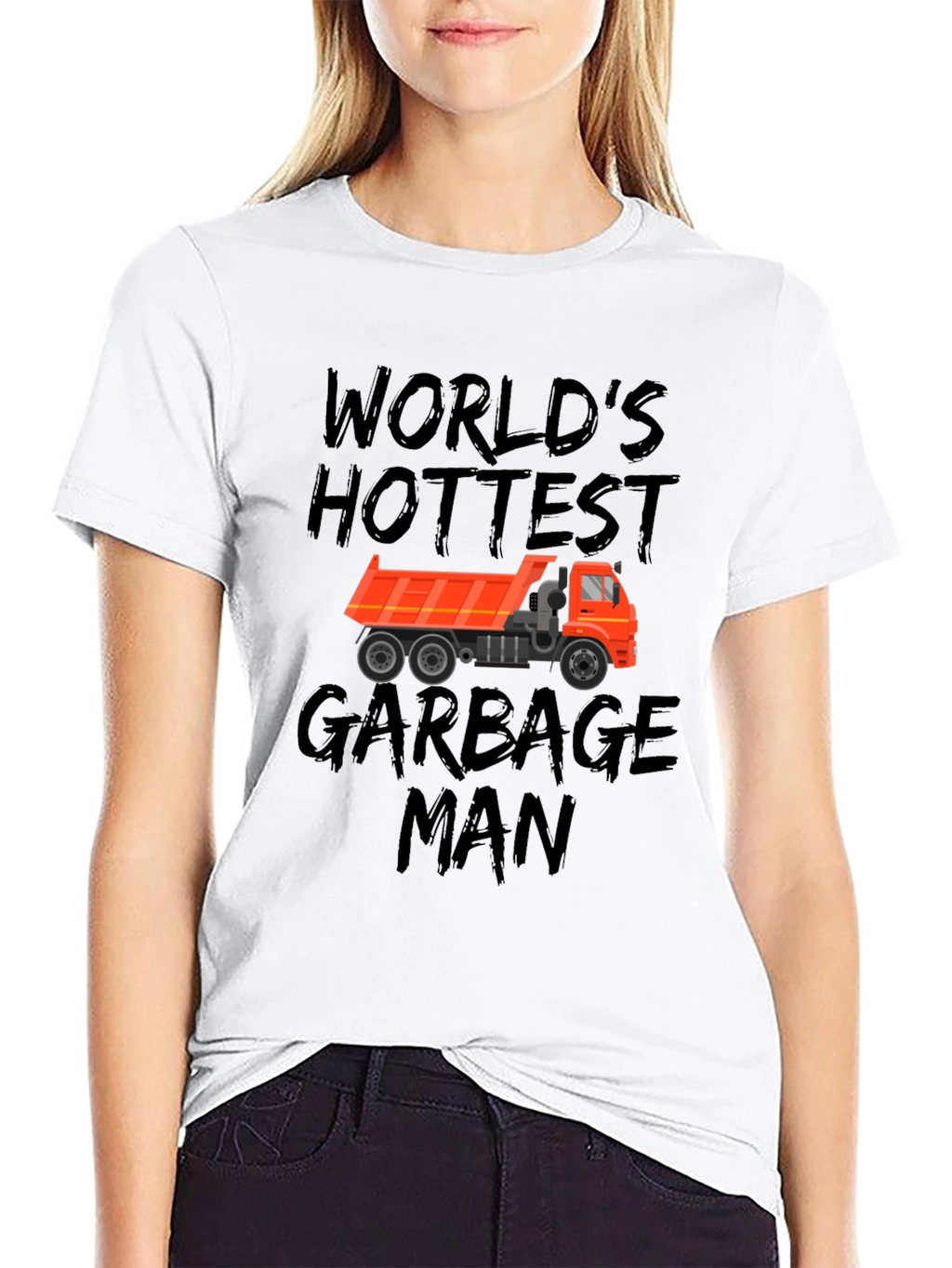 Worlds Hottest Garbage Man Black T-Shirt
