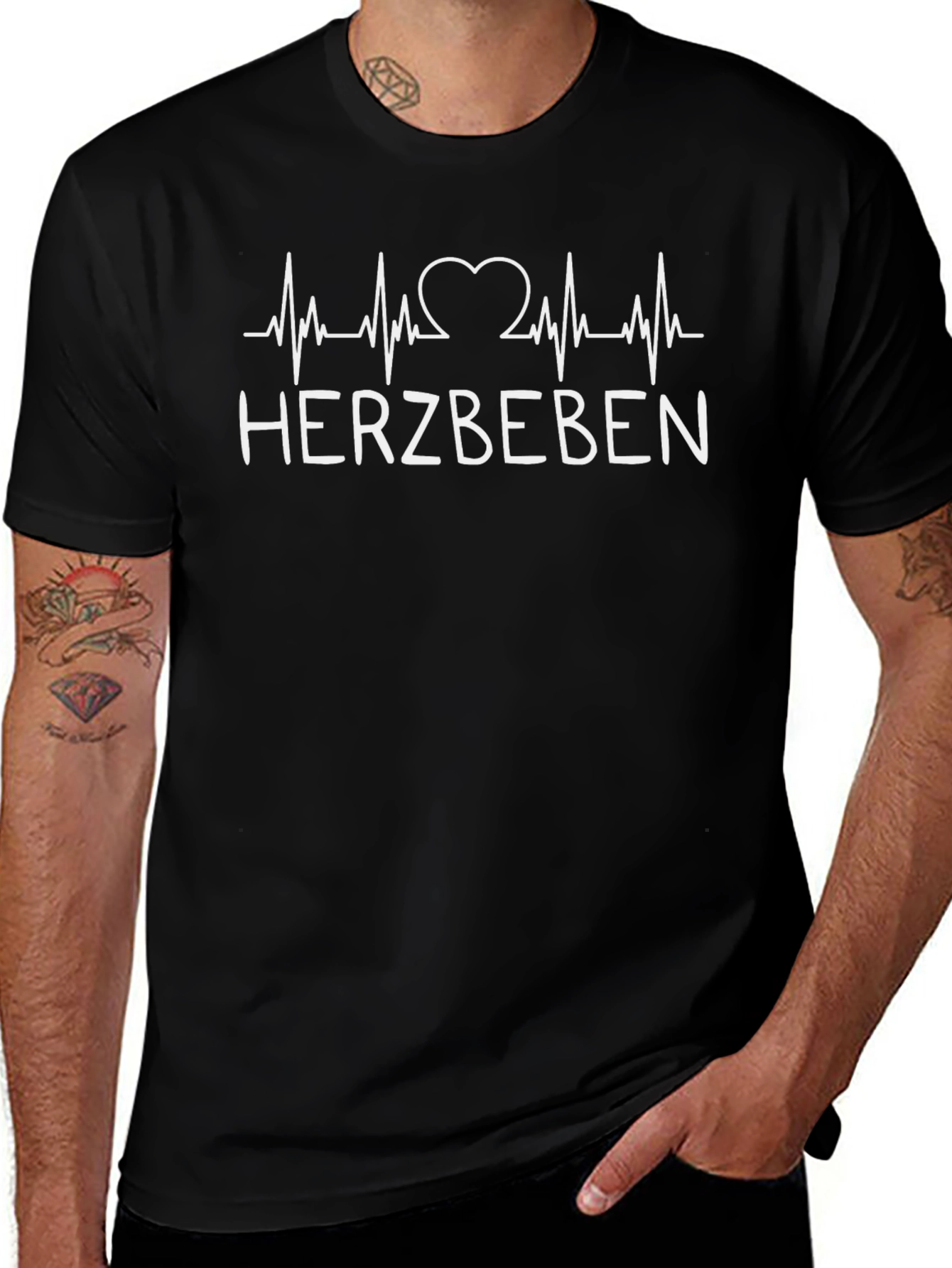 Herzbeben T-Shirt - Heartbeat Graphic Tee