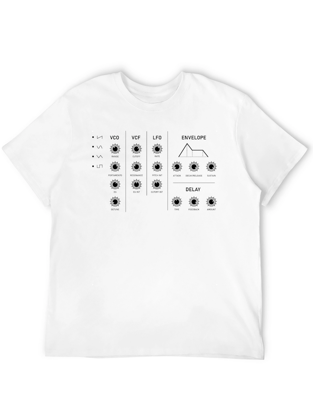 Synthesizer Graphic Tee - Black Music T-Shirt