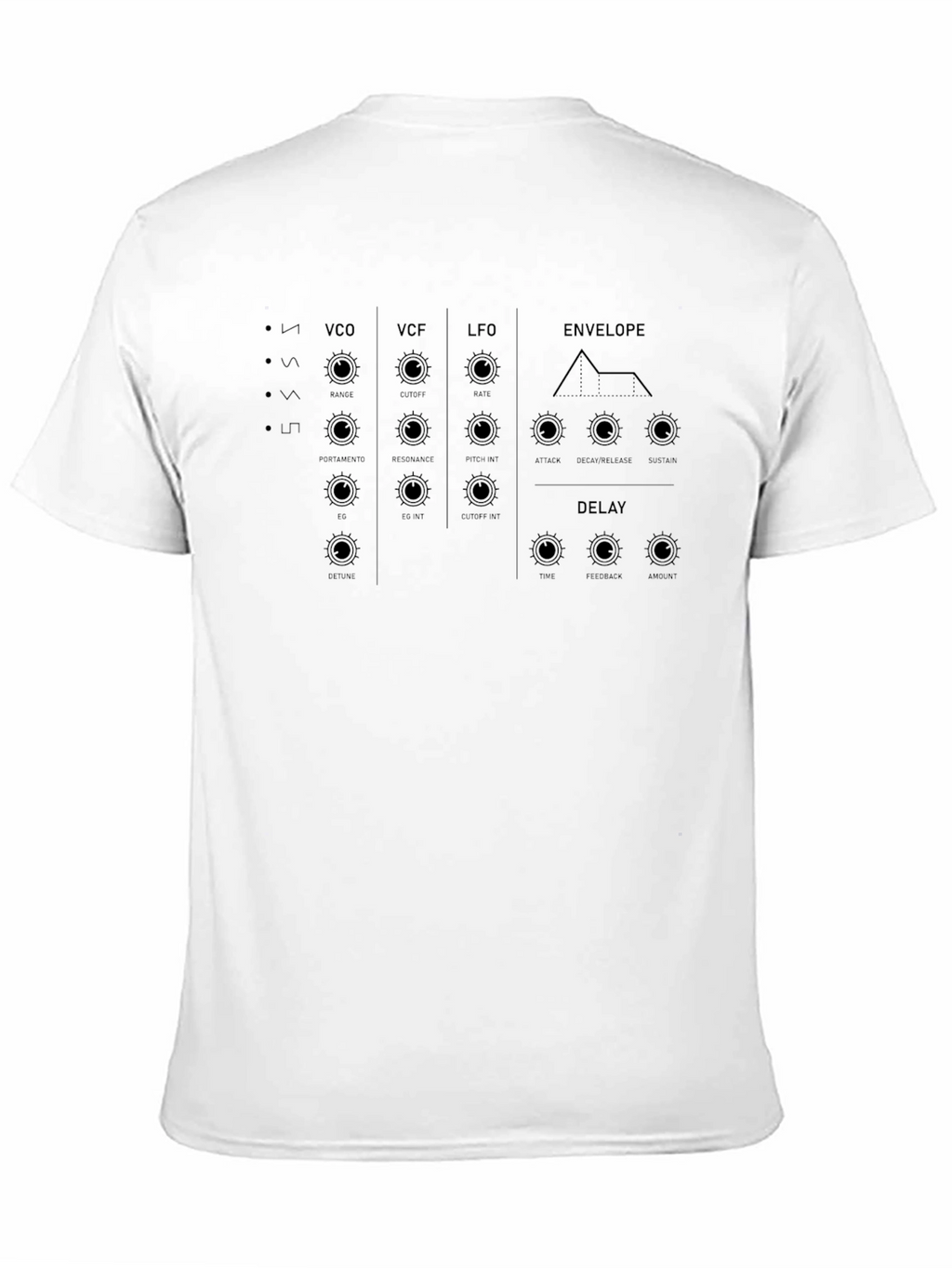 Synthesizer Graphic Tee - Black Music T-Shirt