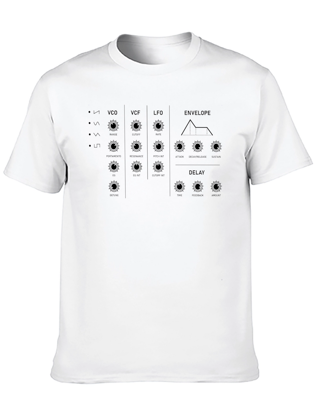 Synthesizer Graphic Tee - Black Music T-Shirt