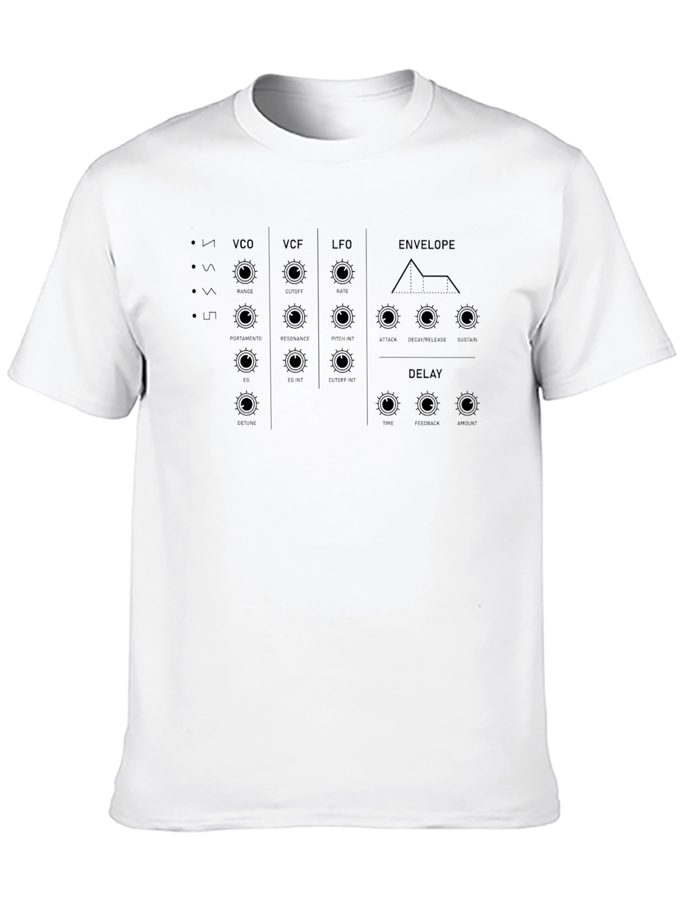 Synthesizer Graphic Tee - Black Music T-Shirt