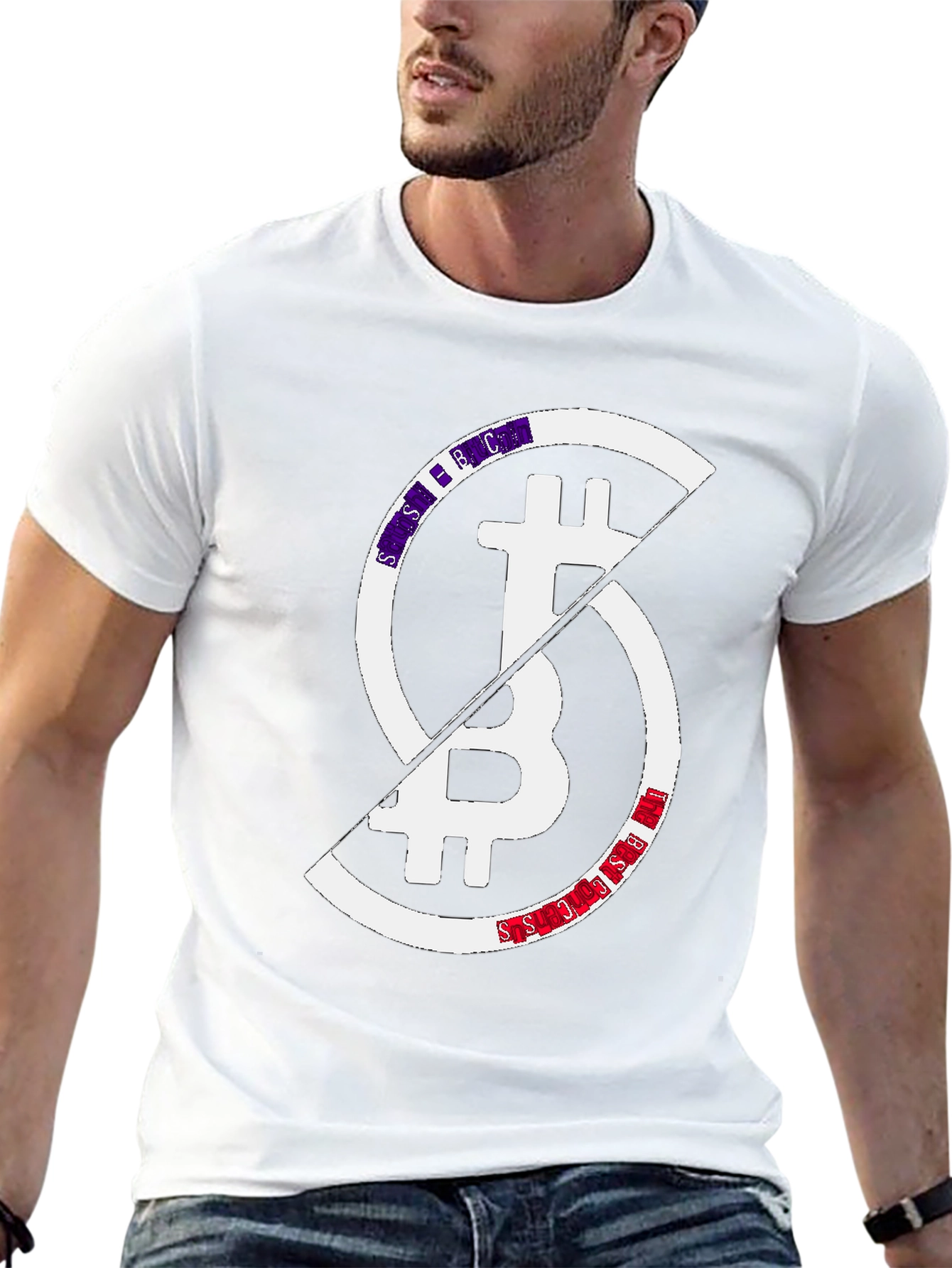 Bitcoin Block Split Graphic Tee