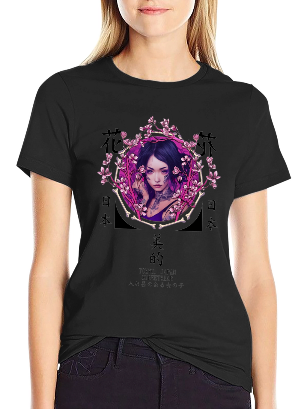 Edgy Tokyo Streetwear Graphic Tee