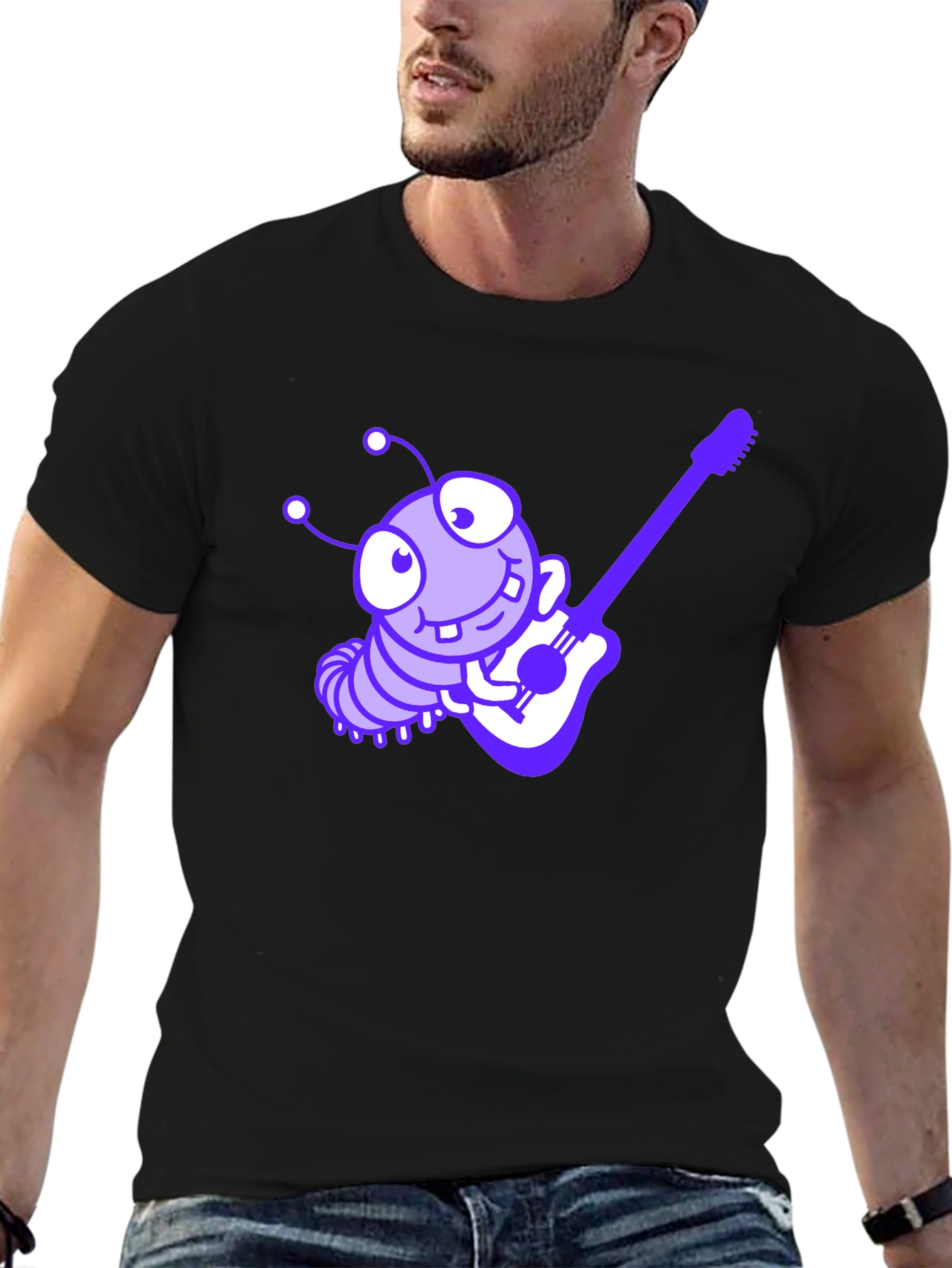 Guitar Caterpillar Graphic Tee