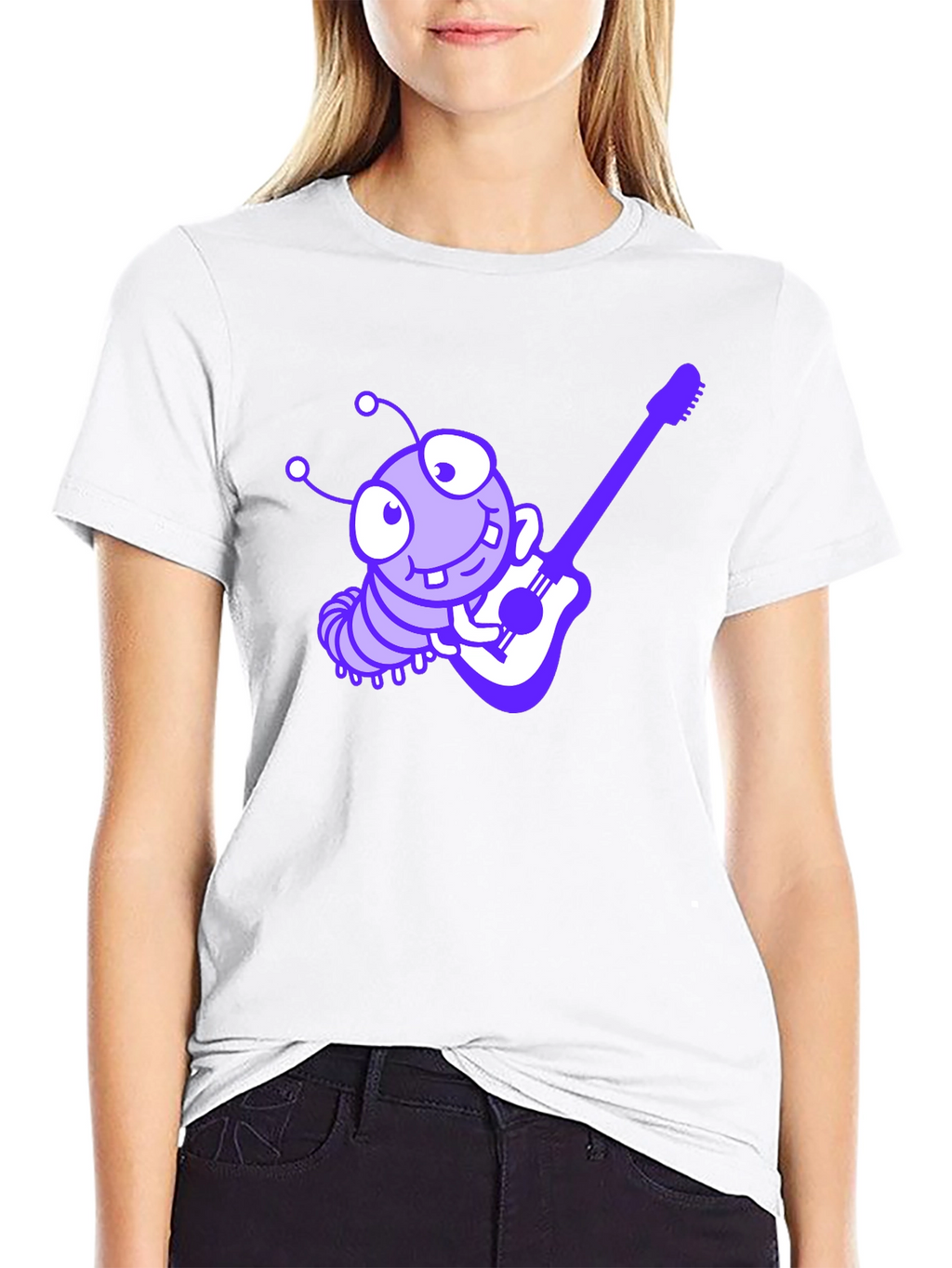 Guitar Caterpillar Graphic Tee
