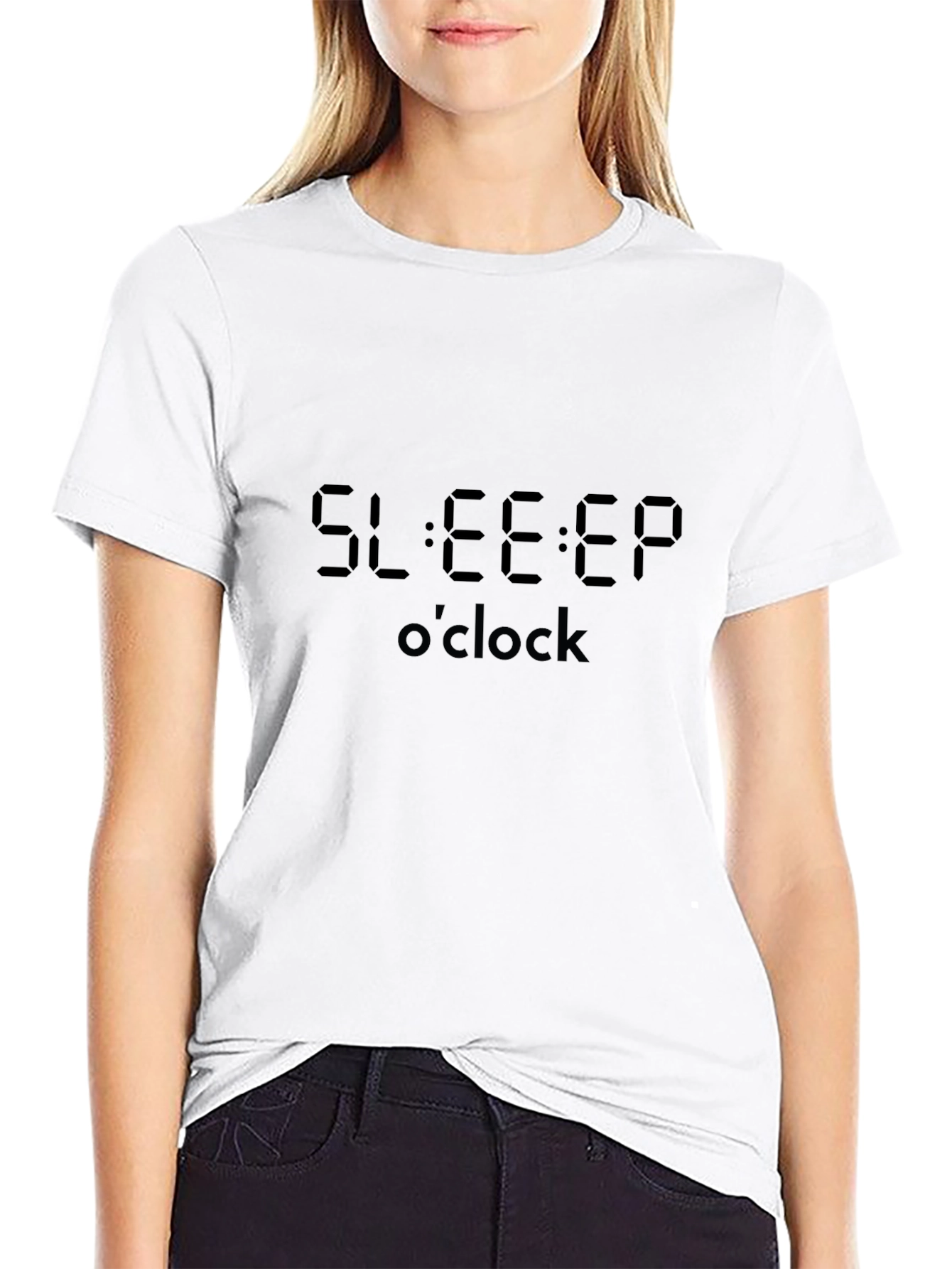 Sleep OClock Black Graphic Tee