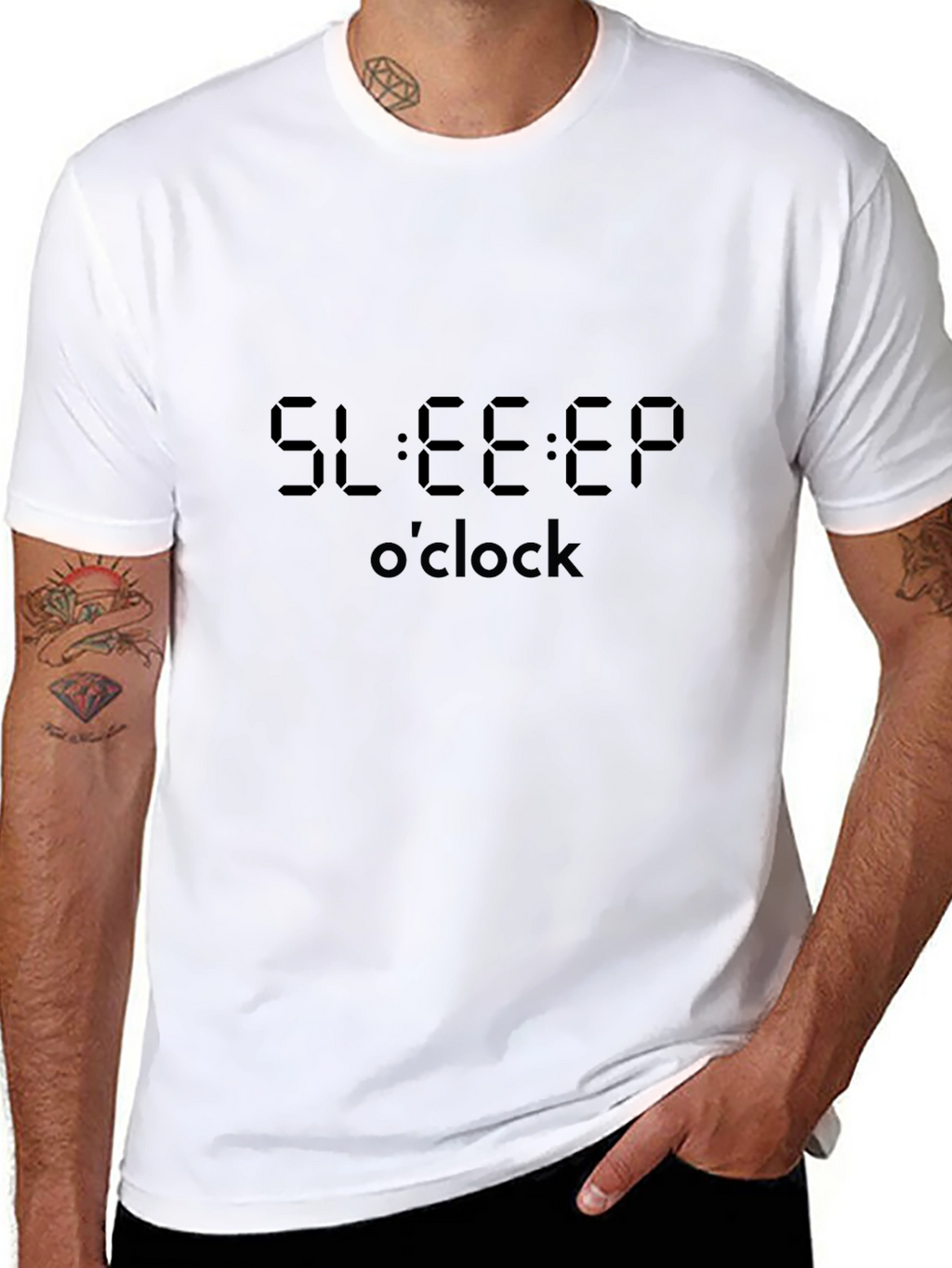 Sleep OClock Black Graphic Tee