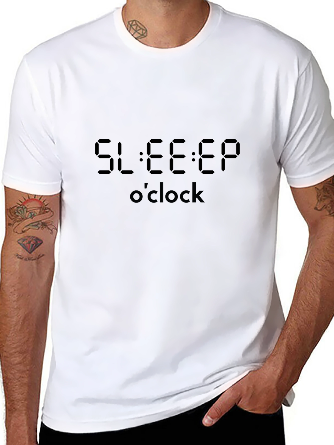 Sleep OClock Black Graphic Tee