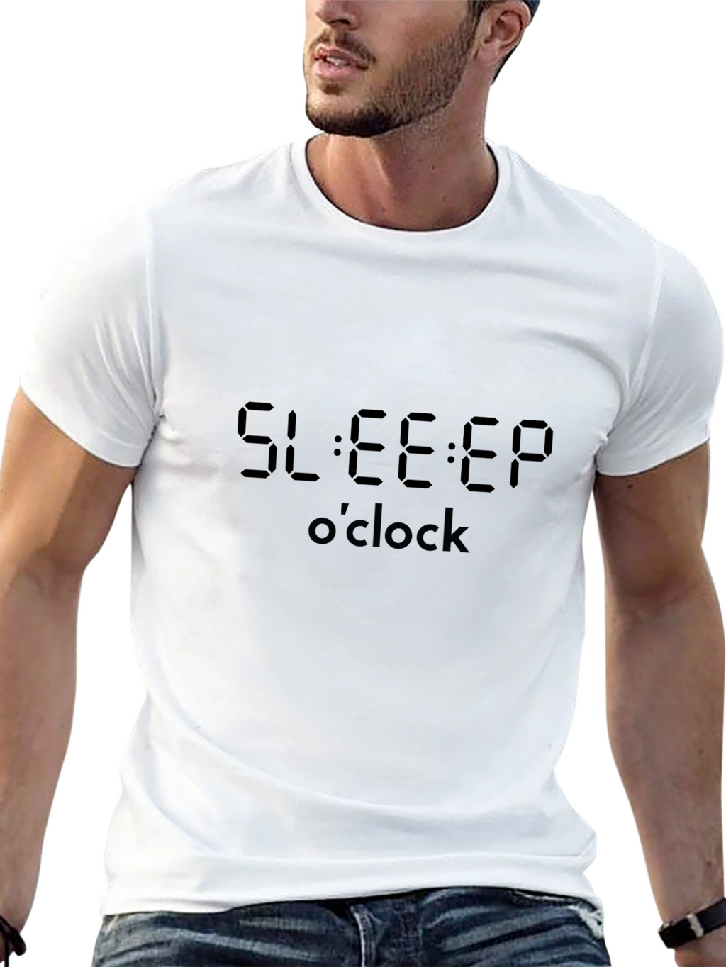Sleep OClock Black Graphic Tee