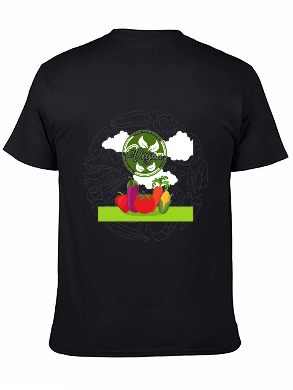 Vegan Graphic T-Shirt - Eat Your Veggies!