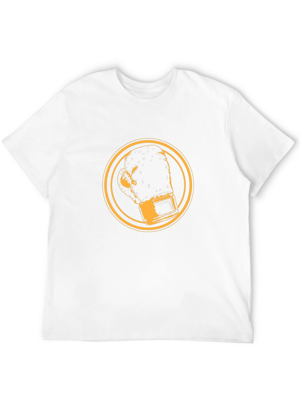 Boxing Glove Graphic Tee - Black Cotton Comfort