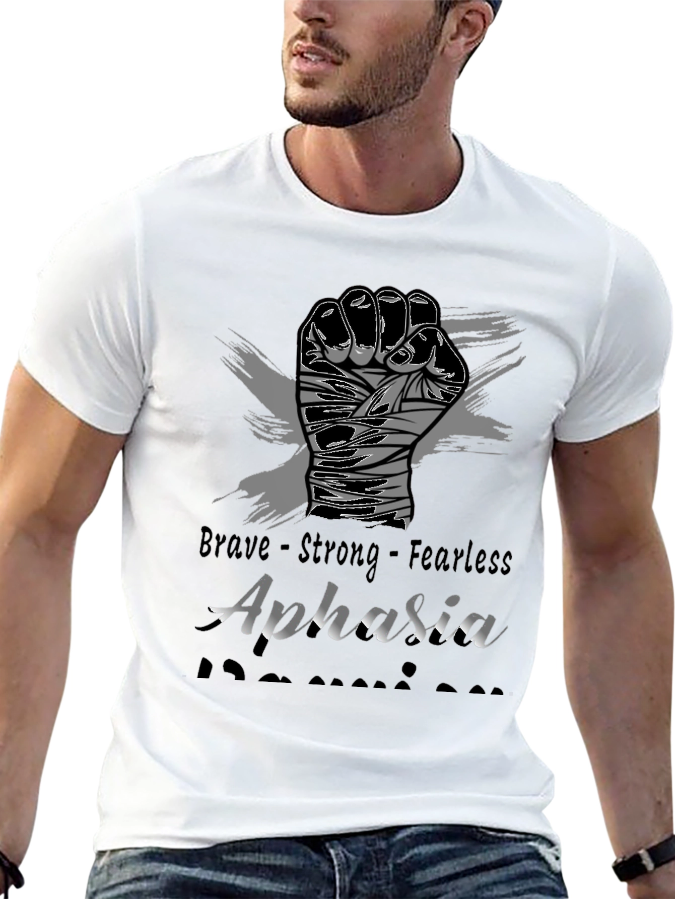 Brave Aphasia Awareness Graphic Tee