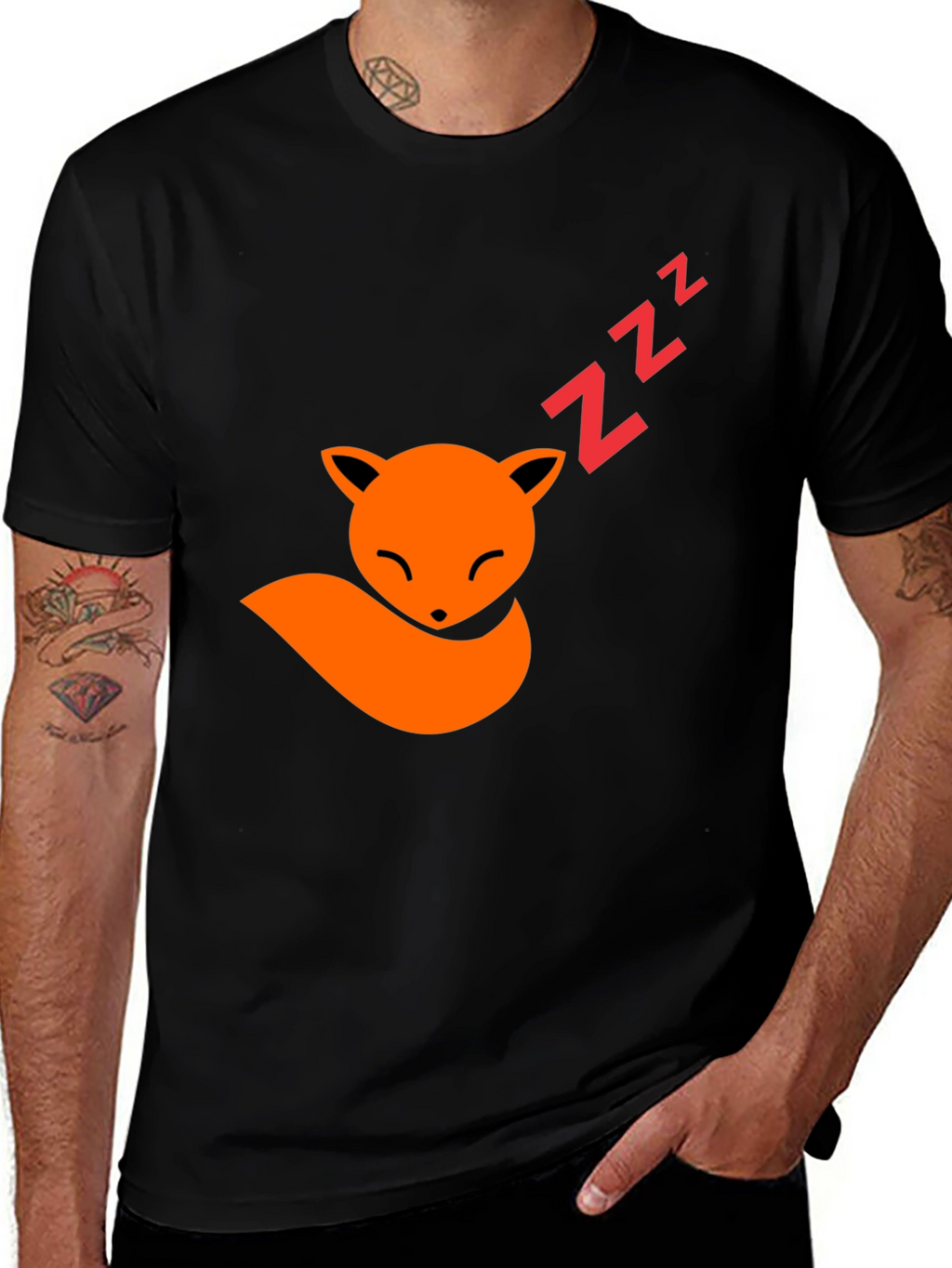 Fox Nap T-Shirt - Comfy Cotton Graphic Tee