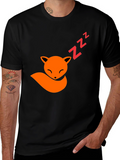 Fox Nap T-Shirt - Comfy Cotton Graphic Tee