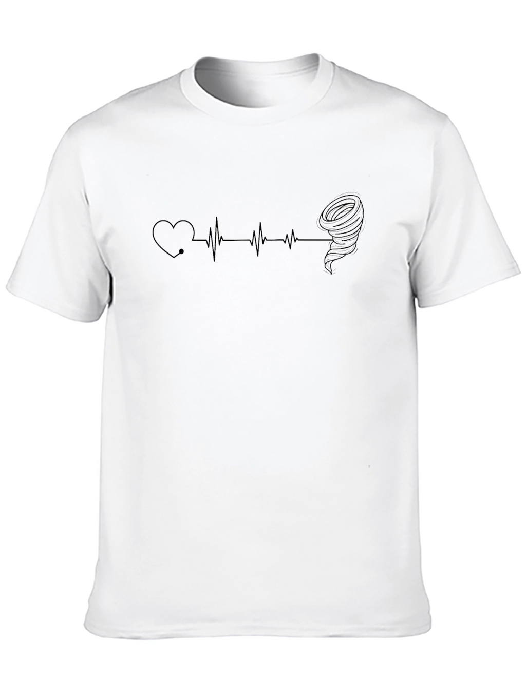 Heartbeat Tornado T-Shirt - Weather Lover Tee