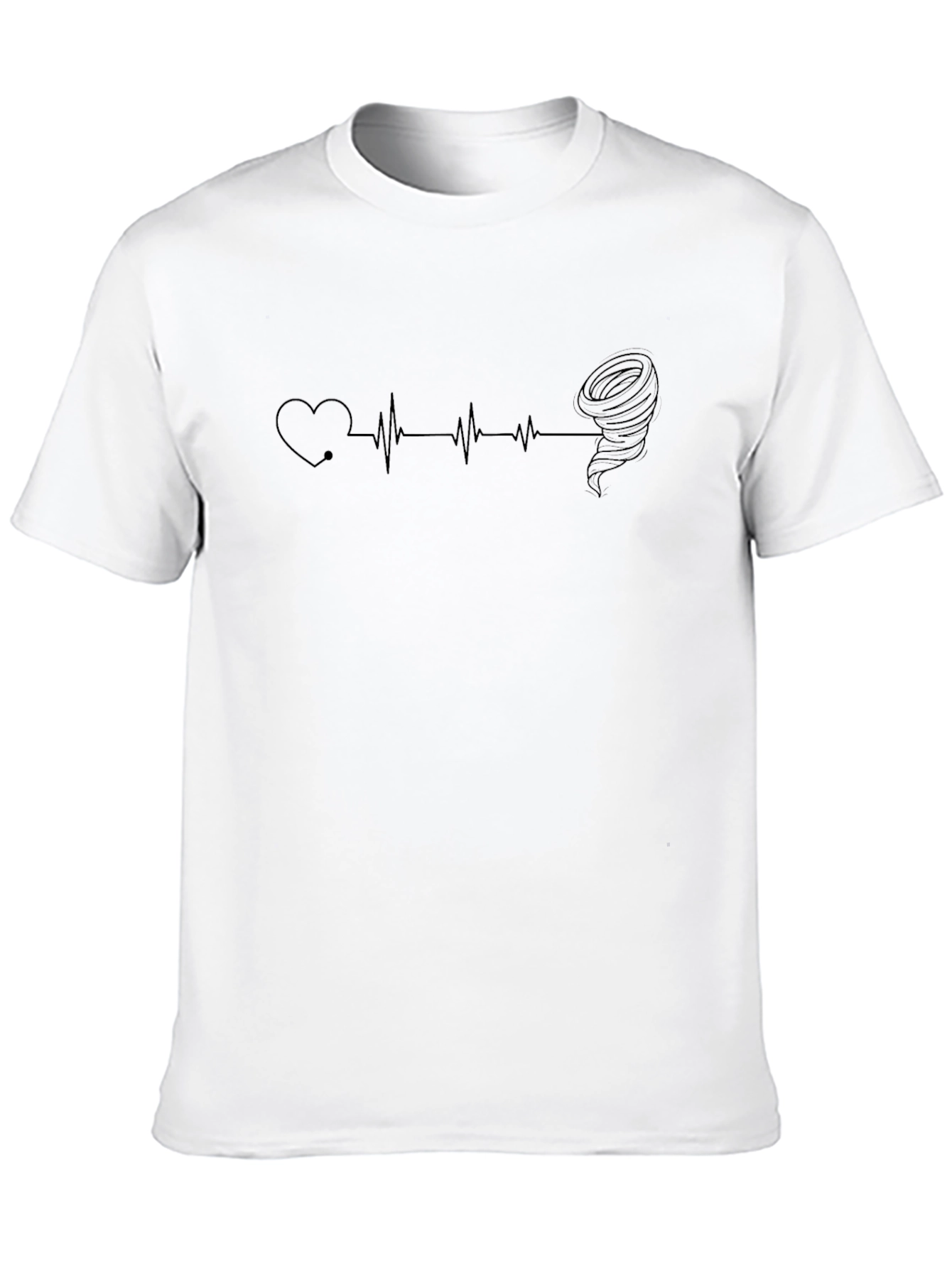 Heartbeat Tornado T-Shirt - Weather Lover Tee