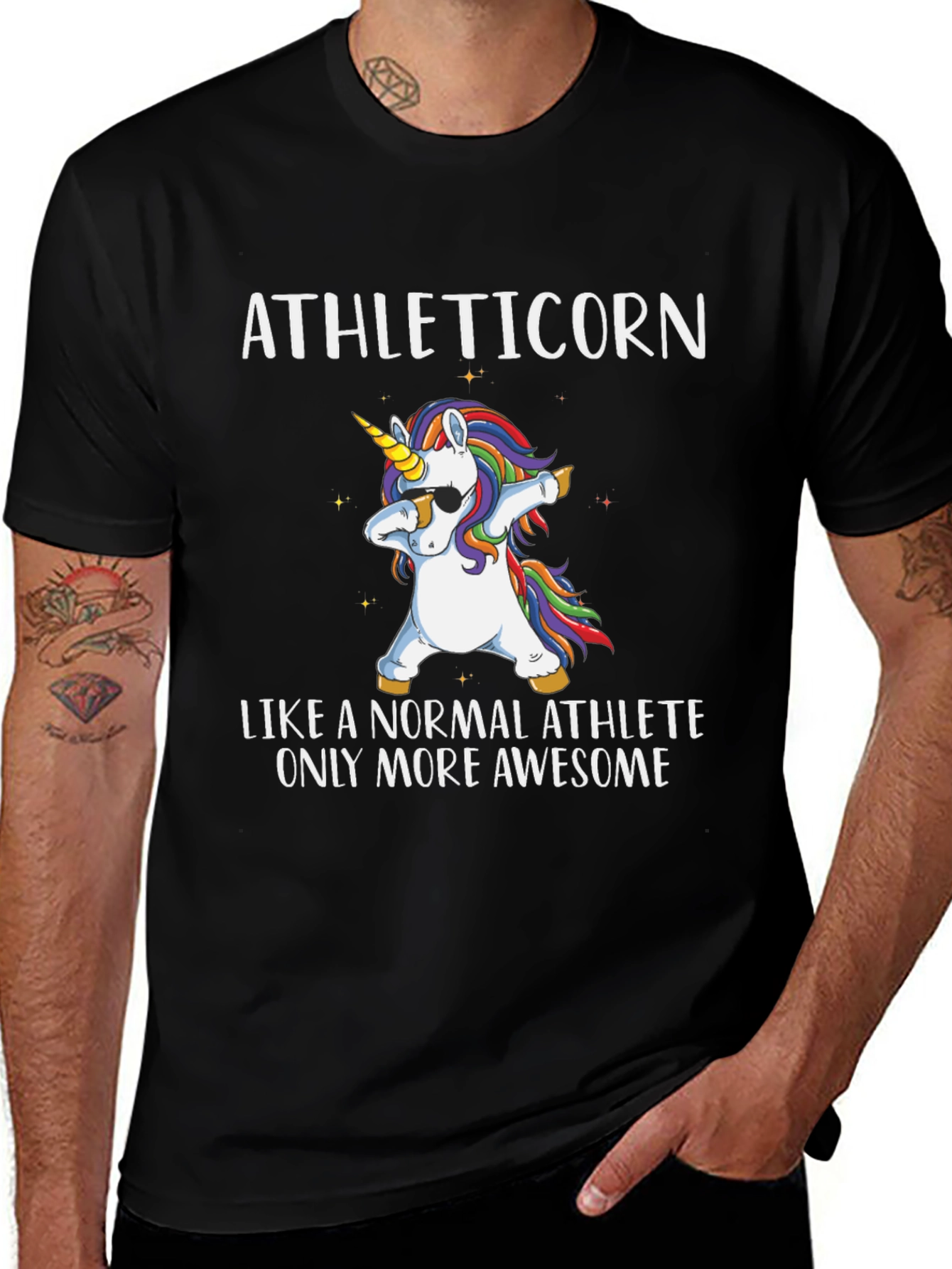 Athleticorn T-Shirt: Unicorn Dabbing Athlete