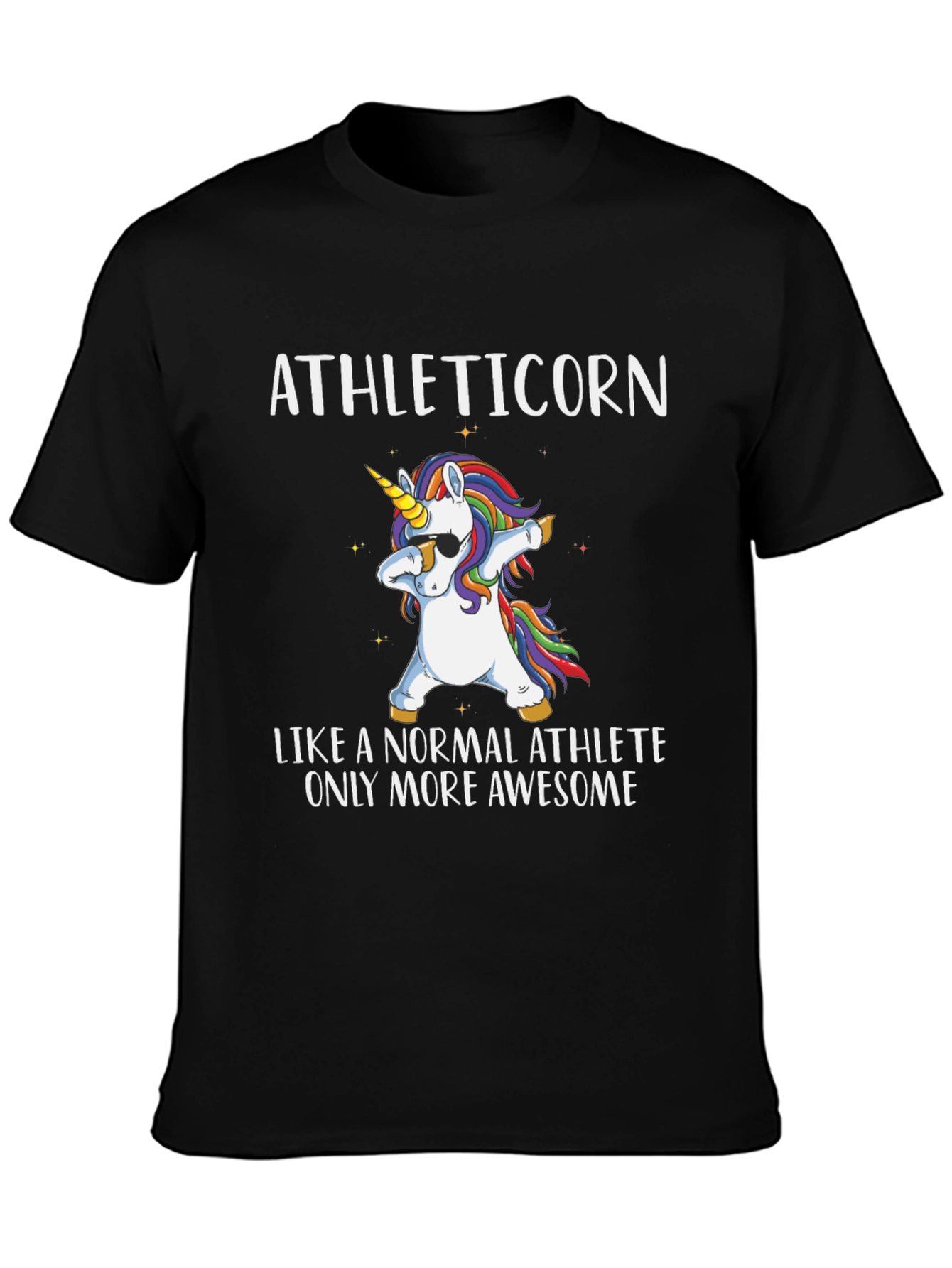 Athleticorn T-Shirt: Unicorn Dabbing Athlete