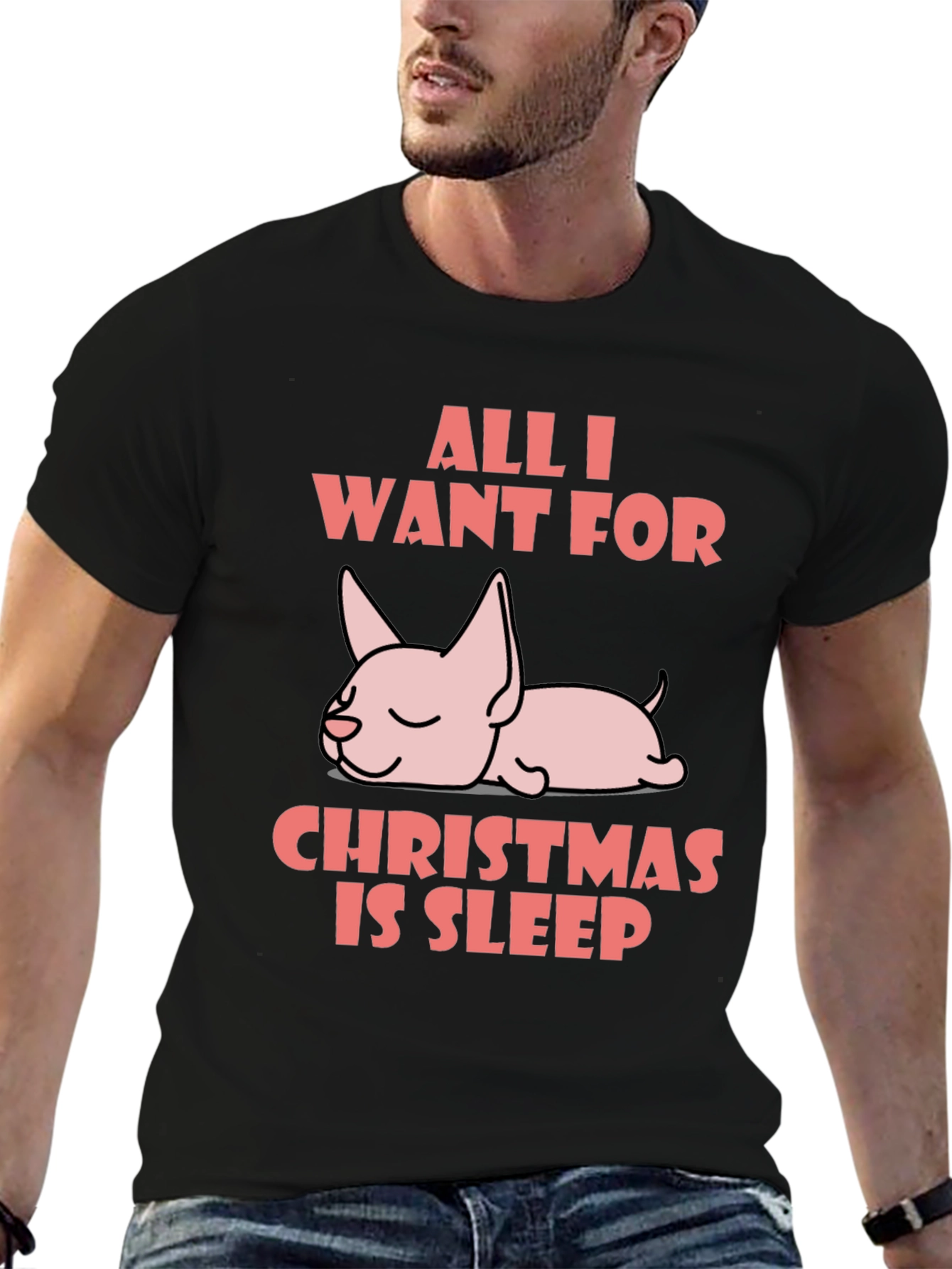 All I Want for Christmas is Sleep T-Shirt