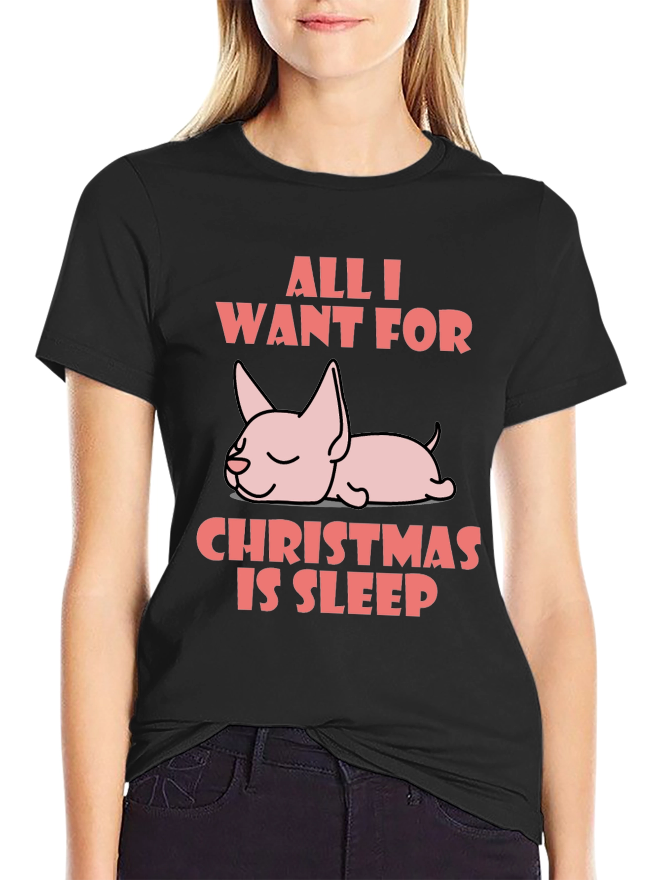 All I Want for Christmas is Sleep T-Shirt