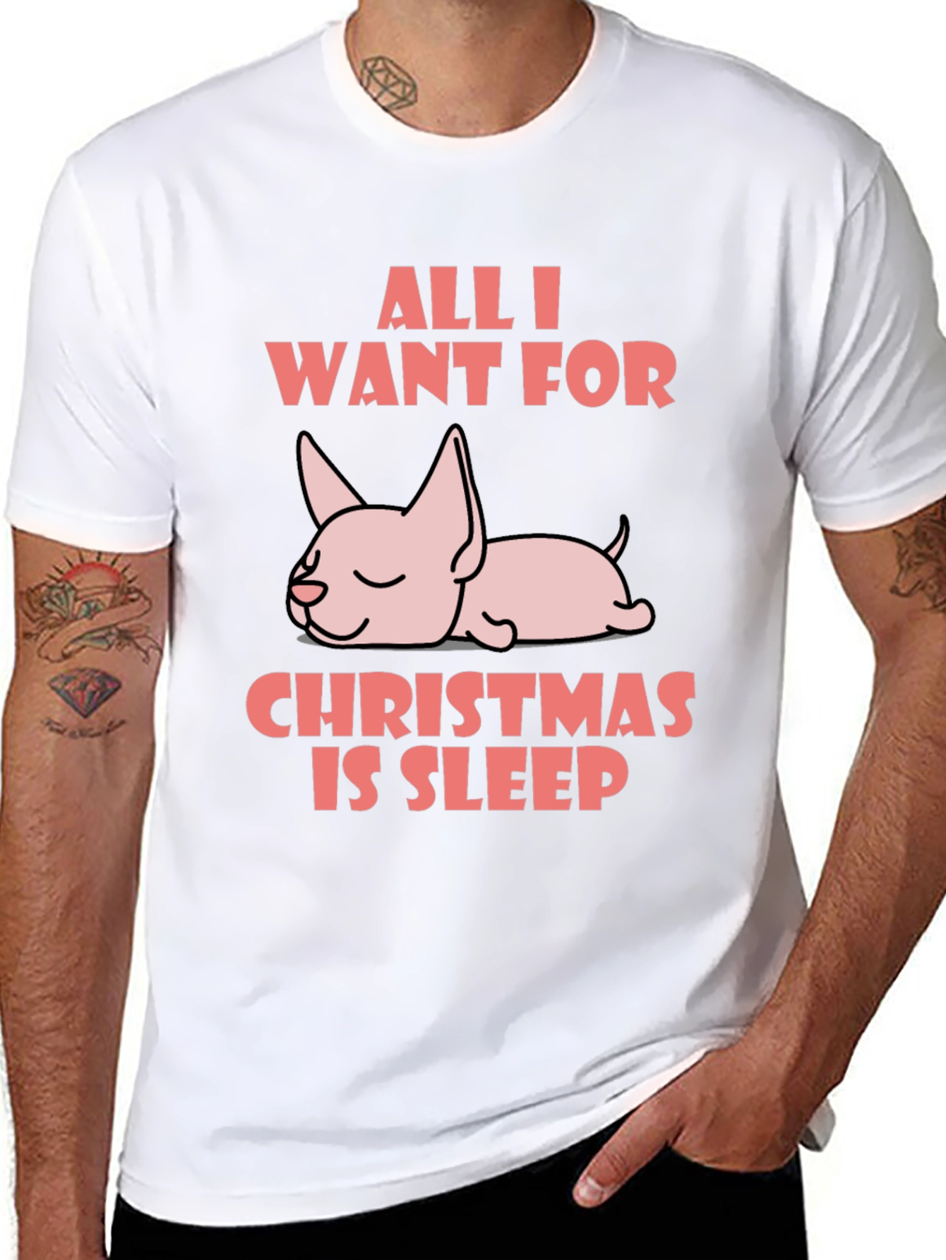 All I Want for Christmas is Sleep T-Shirt
